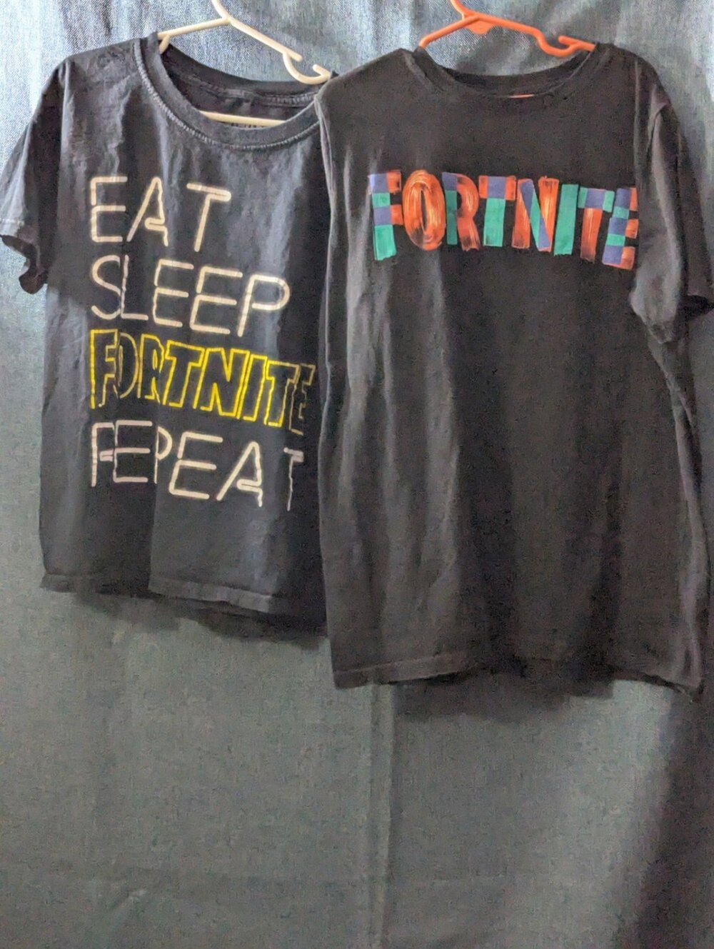 Set Of 2 Fortnite Boys T-Shirts Size L (10-12) Black Graphic Tees Gamer Shirts - Picture 8 of 16